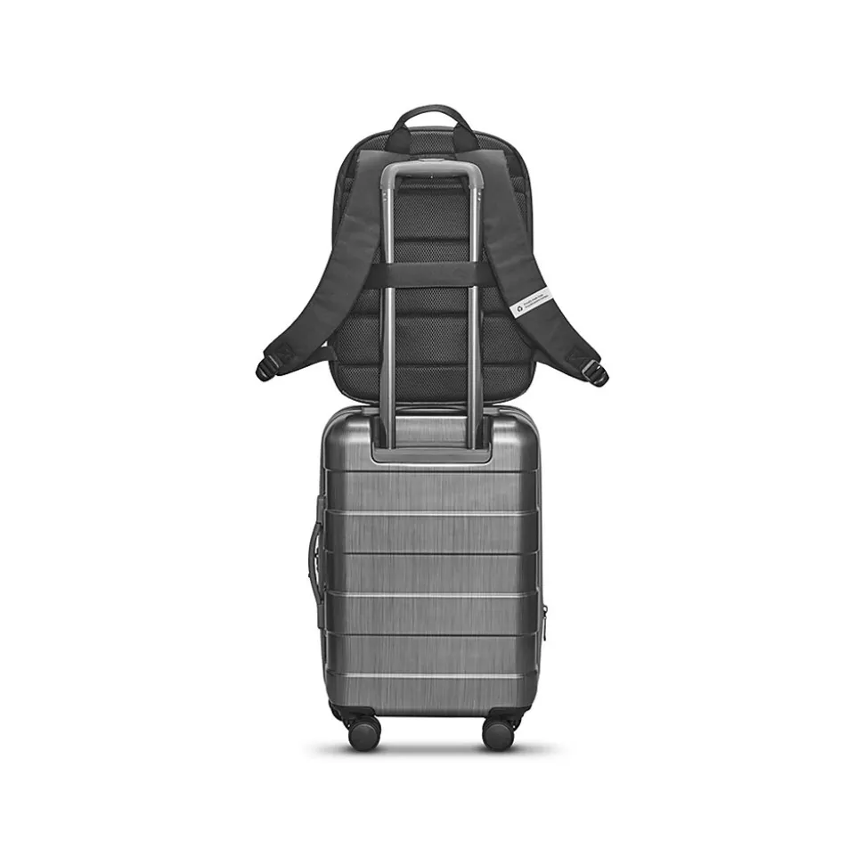 Solo New York Re:serve 22" Hardside Carry-On Suitcase, 4-Wheeled Spinner, TSA Checkpoint Friendly, Gray (UBN921-10)