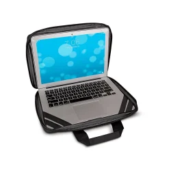 Solo New York Secure-Fit Chromebook Education Laptop Case, Black Recycled PET Polyester (PRO151-4)