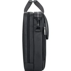Solo New York Urban Chrysler Polyester Briefcase, Laptop Compatible, Black (LVL330-4)