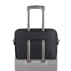 Solo New York Urban Chrysler Polyester Briefcase, Laptop Compatible, Black (LVL330-4)