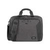 Solo New York Voyage Polyester Briefcase, Laptop Compatible, TSA Checkpoint Friendly, Gray/Black (NOM301-10)