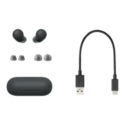 Sony Wireless Active Noise Canceling Earbuds, Bluetooth, Black (WFC700N/B)