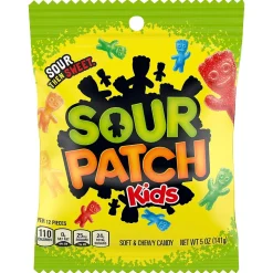 Sour Patch Kids Assorted Gummy Candy Candy 5 oz, 12/Carton (JAR1506225)