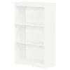 South Shore Axess 3-Shelf Bookcase, Pure White (7250766C)