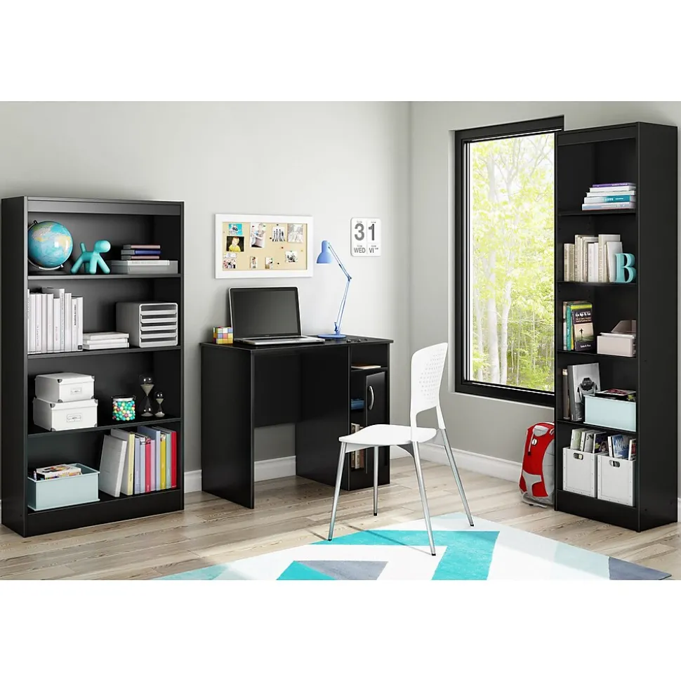South Shore Axess 34"W Small Desk, Pure Black (7270075)