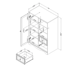 South Shore Savannah Armoire, Pure White (3580038)