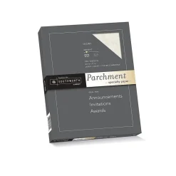 Southworth Parchment Specialty Multipurpose Paper, 24 lbs., 8.5" x 11", Ivory, 100/Box (P984CK)
