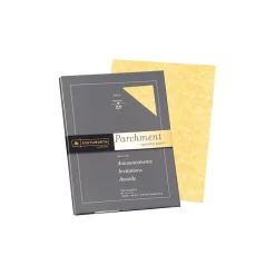 Southworth Parchment Specialty 8.5" x 11" Multipurpose Paper, 24 lbs., Gold, 100/Box (P994CK)