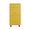Space Solutions SOHO Organizer 3-Drawer Mobile Vertical File Cabinet, Letter Size, Lockable, Goldfinch (25284)
