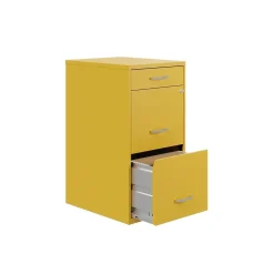 Space Solutions SOHO Organizer 3-Drawer Vertical File Cabinet, Letter Size, Lockable, Goldfinch (25280)