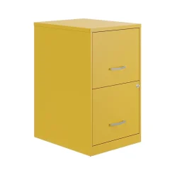 Space Solutions SOHO Smart File 2-Drawer Vertical File Cabinet, Letter Size, Lockable, Goldfinch (25272)