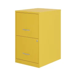 Space Solutions SOHO Smart File 2-Drawer Vertical File Cabinet, Letter Size, Lockable, Goldfinch (25272)