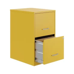 Space Solutions SOHO Smart File 2-Drawer Vertical File Cabinet, Letter Size, Lockable, Goldfinch (25272)