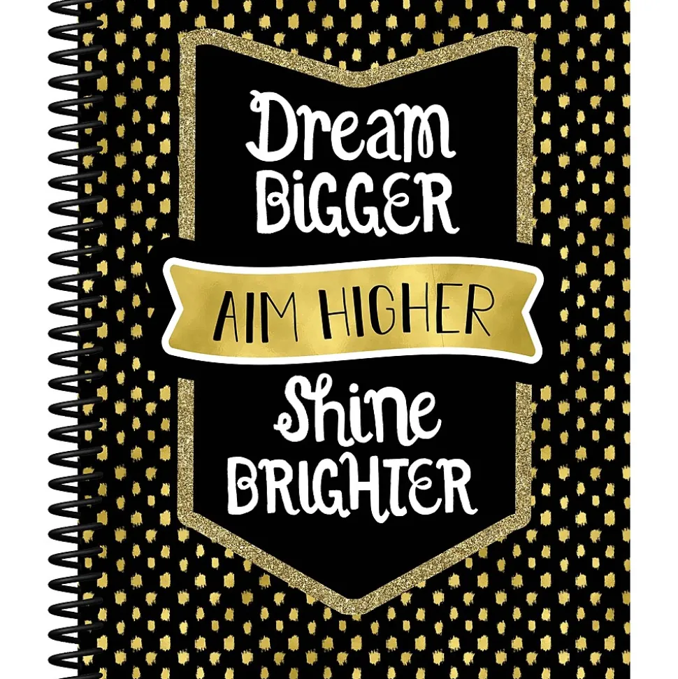 Sparkle and Shine Teacher Planner Plan Book, Dream Bigger Aim Higher Shine Brighter, Paperback (105020)