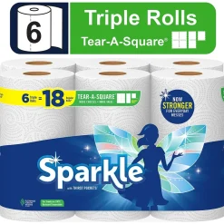 Sparkle Pick-a-Size with Thirst Pockets Paper Towels, 2-ply, 165 Sheets/Roll, 6 Rolls/Pack (22269501)