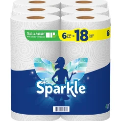 Sparkle Pick-a-Size with Thirst Pockets Paper Towels, 2-ply, 165 Sheets/Roll, 6 Rolls/Pack (22269501)