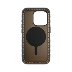 Speck Presidio 2 Grip MagSafe ClickLock Phone Case for iPhone 15 Pro, Charcoal Gray/Cool Bronze (150447-3212)