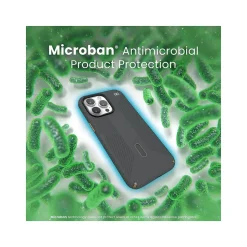 Speck Presidio 2 Grip MagSafe ClickLock Phone Case for iPhone 15 Pro Max, Charcoal Gray/Cool Bronze (150463-3212)