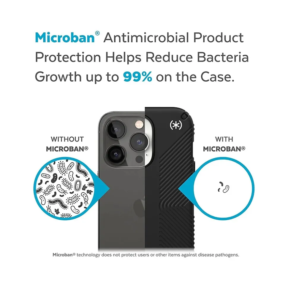 Speck Presidio2 Grip MagSafe Black/White Case for iPhone 14 Pro Max (150088-D143)