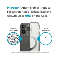 Speck Presidio Perfect-Clear MagSafe Clear/Silver Case for iPhone 14 Pro Max (150090-3080)