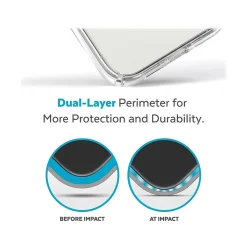 Speck Presidio Perfect-Clear MagSafe Clear/Silver Case for iPhone 14 Pro (150148-3080)