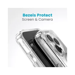 Speck Presidio Perfect-Clear MagSafe Case for iPhone 15 Pro, Clear/Chrome (150449-3199)