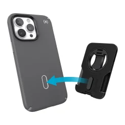 Speck StandyGrip for MagSafe Phone Hand Grip/Viewing Stand with ClockLock, Black (150424-1041)