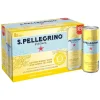 S.Pellegrino Essenza Lemon & Lemon Zest Flavored Mineral Water, 11.15 fl. oz. Cans, 8/Pack (12394352)