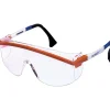 Sperian Astrospec 3000® Safety Spectacle, Polycarbonate, Adjustable Temples, Clear, Red/White/Blue
