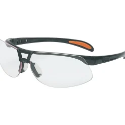 Sperian Protege™ Safety Glasses, Polycarbonate, Hard Coat, Clear, Metallic Black
