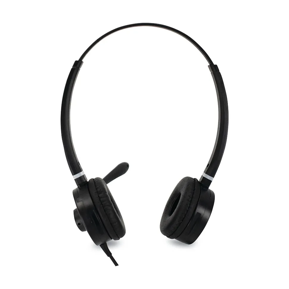 Spracht Wired Noise Canceling Stereo On Ear Computer Headset, Black (HS-WD-USB-2)