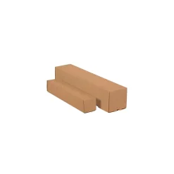 Square Mailing Tubes, 5" x 5" x 18", Kraft, 25/Bundle (M5518K)