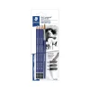 STAEDTLER Mars Lumograph Wooden Pencils, No. 1 Soft Lead, 3/Pack (100ASBK4A6)