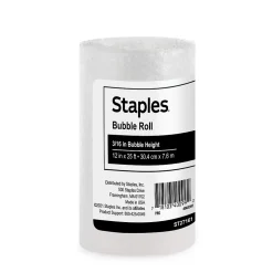 Staples 3/16" Bubble Roll, 12" x 25', Clear (4069426)