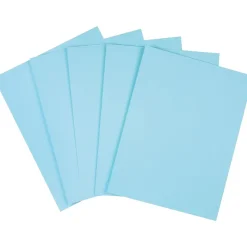 Staples 67 lb. Cardstock Paper, 8.5" x 11", Blue, 250 Sheets/Pack (82992)