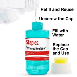Staples 2 oz. Envelope Moistener, Blue (ST160788-CC)