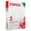 Staples 30% Recycled 8.5" x 11" 3-Hole Punched Copy Paper, 20 lbs., 92 Brightness, 500/Ream (112370)