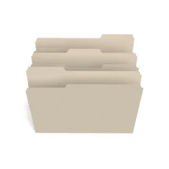 Staples 30% Recycled File Folder, 1/3-Cut Tab, Letter Size, Manila, 500/Carton (ST56675CT)