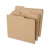 Staples 100% Recycled File Folder, 1/3-Cut Tab, Letter Size, Kraft, 100/Box (ST756044-CC)