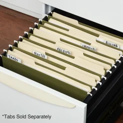 Staples® 100% Recycled Hanging File Folders, Stright Cut, Letter Size, Standard Green, 25/Box (ST521229/521229)