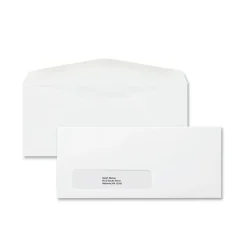Staples #10 Window Envelopes, 4 1/8" x 9 1/2", White Wove, 500/Box (ST50151-CC)