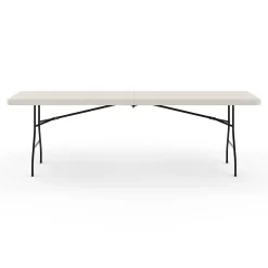 Staples 8' x 30" Heavy Duty Plastic Folding Table, White (79233/54273)