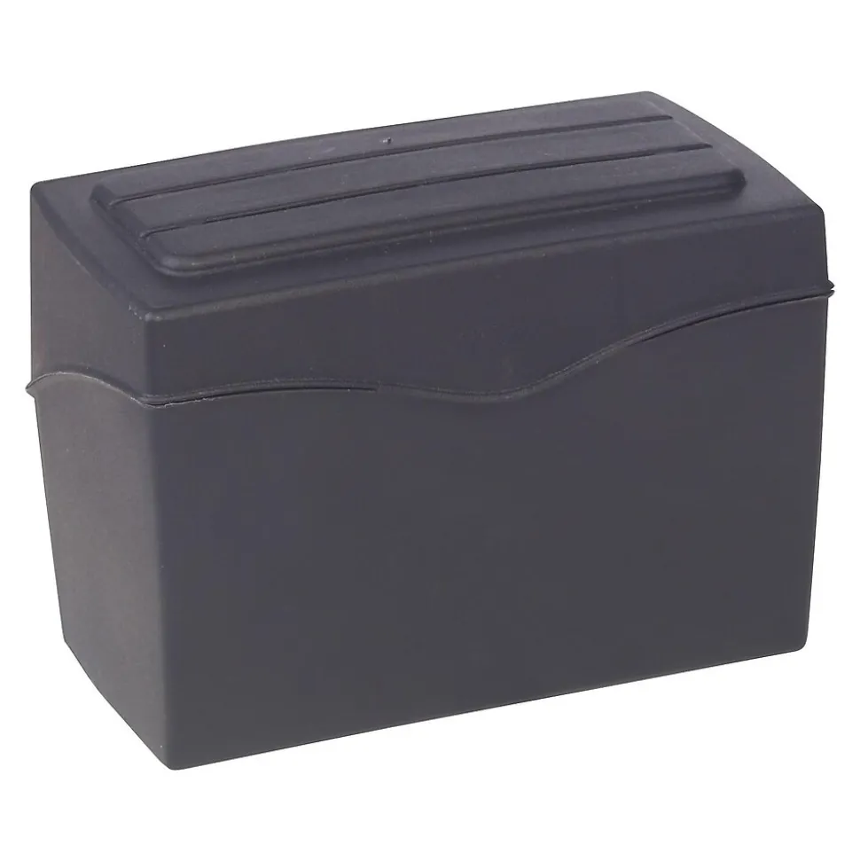 Staples 3" x 5" Index Card File, Black (36936)