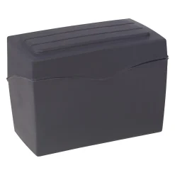 Staples 4" x 6" Index Card File, Black (36939)