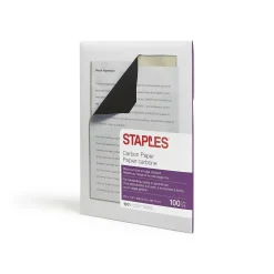 Staples® 8.25" x 11.25" Medical Carbon Paper, Black, 100 Sheets/Ream, /Box (ST34694)