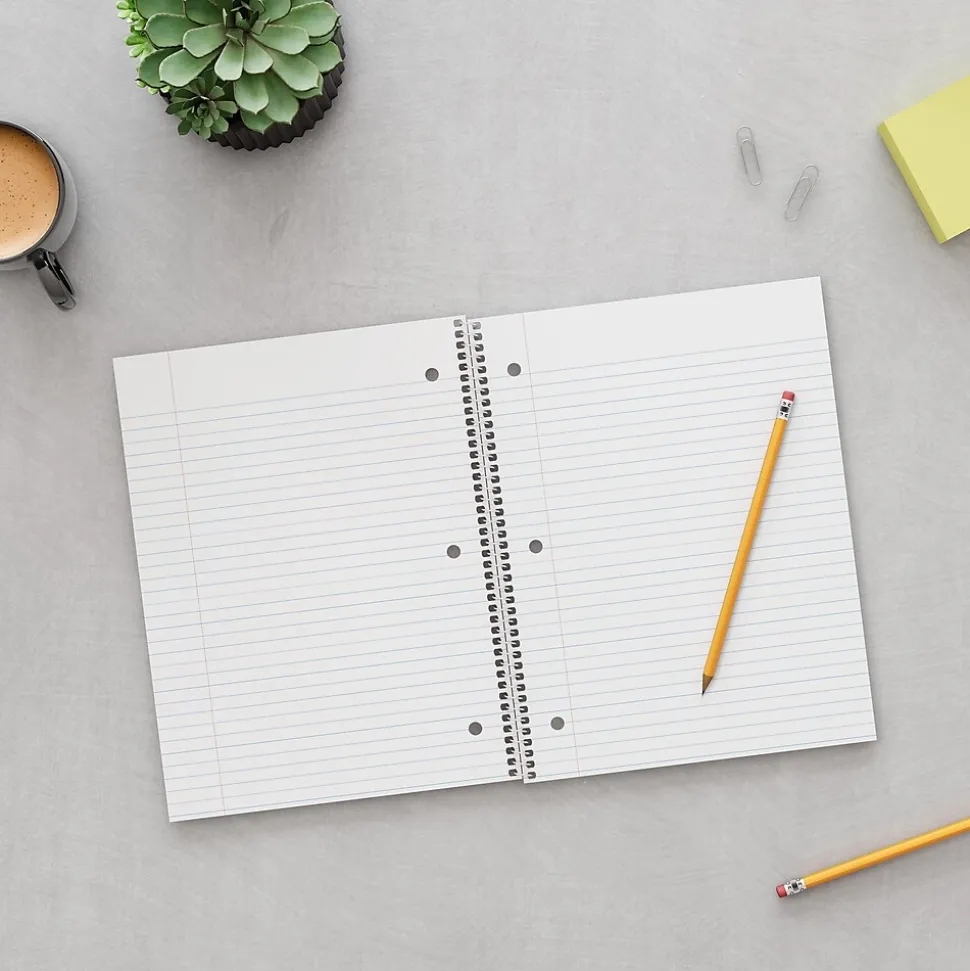 Staples® Accel 5-Subject Notebook, 8.5" x 11", College Ruled, 200 Sheets, Assorted Colors (ST15761D)