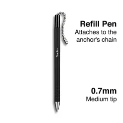 Staples® Anchor Ballpoint Pen Refill, Medium Point, Black Ink (ST31642-CC)