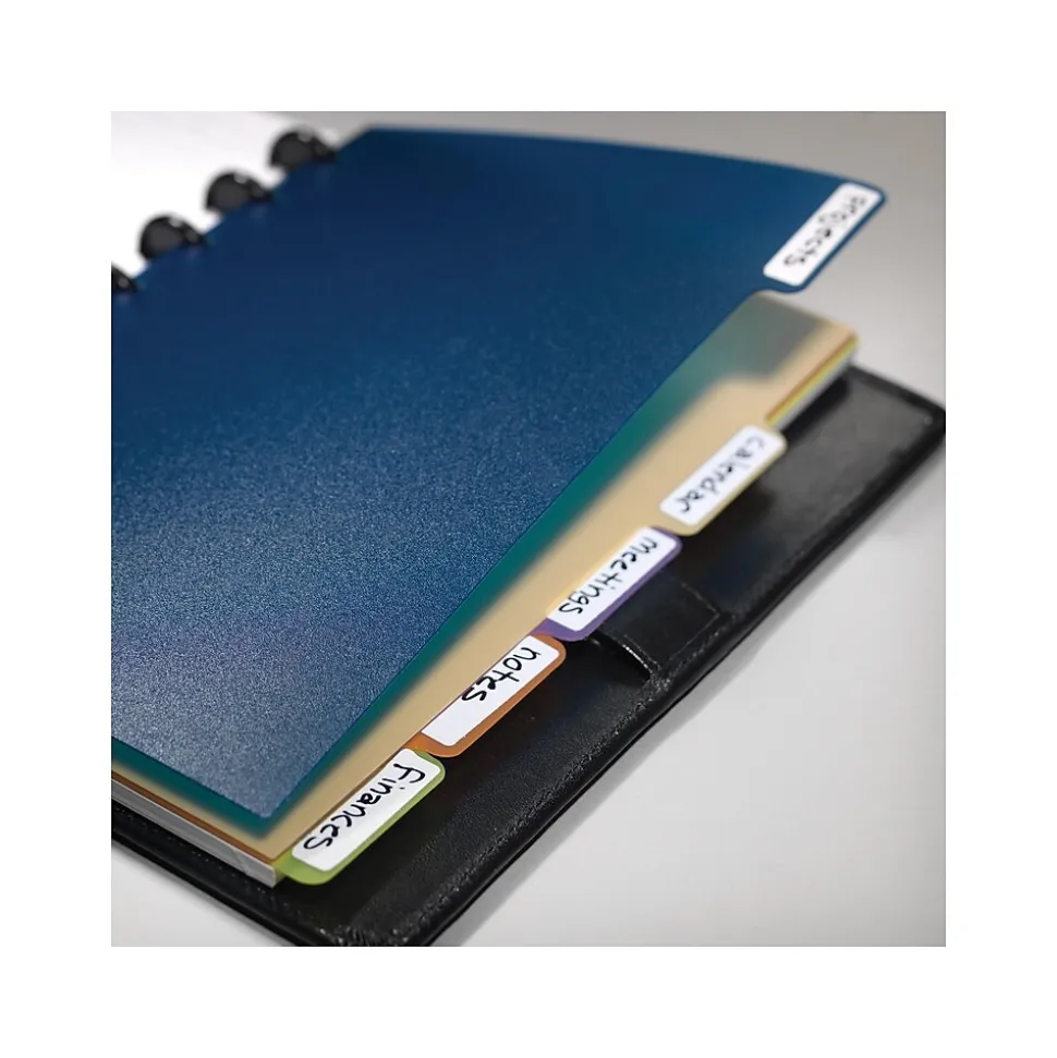 Staples Arc System Tab Dividers, 5-5/6" x 8-1/2", Assorted Colors, 5/Pack (20018)