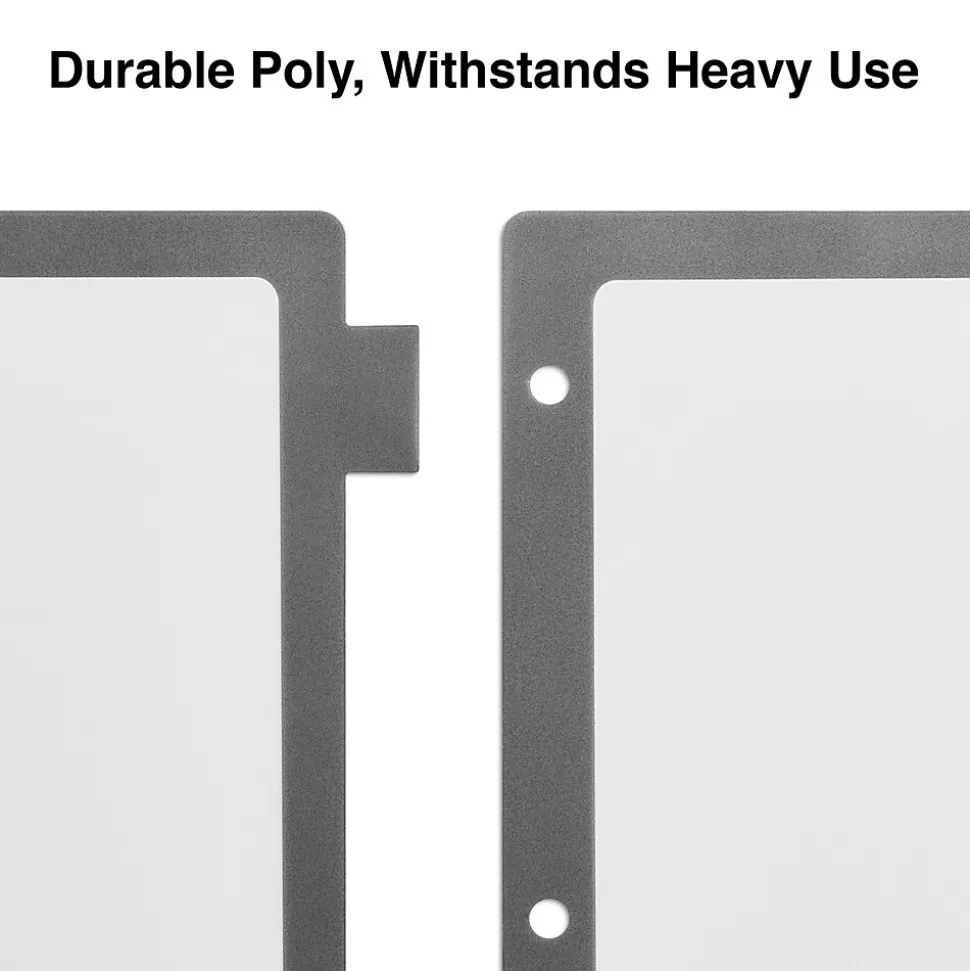 Staples Better Print & Apply Label Plastic Divider, 8 Tabs, Assorted Colors, 1 Set (ST23281/23281)