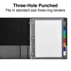 Staples Better Print & Apply Label Plastic Divider, 8 Tabs, Assorted Colors, 1 Set (ST23281/23281)